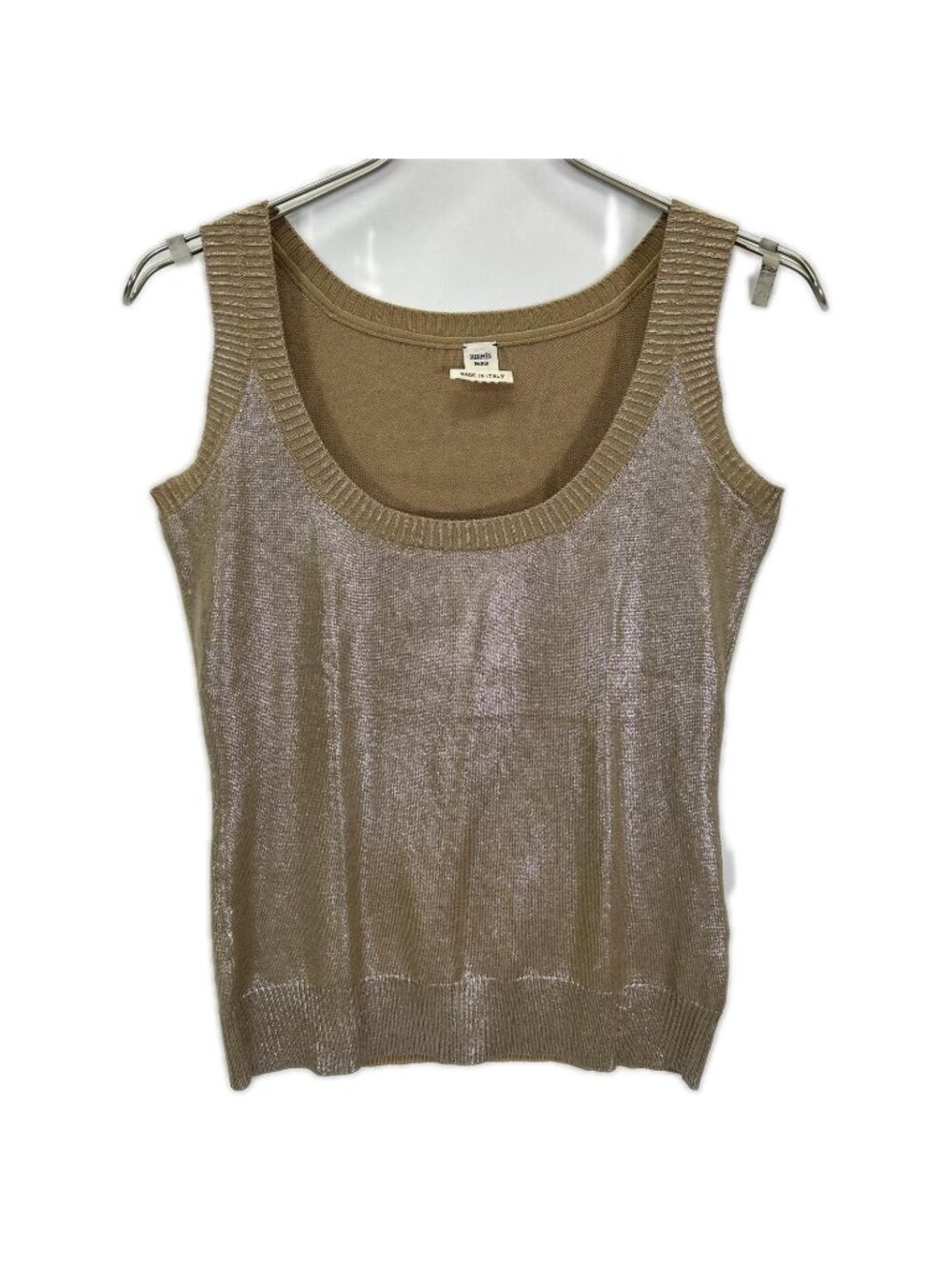 Hermes Lemaire Era Gold Silk Glitter Coating Tank Top 38